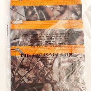Camouflage with Orange Trim Crossbody Bag